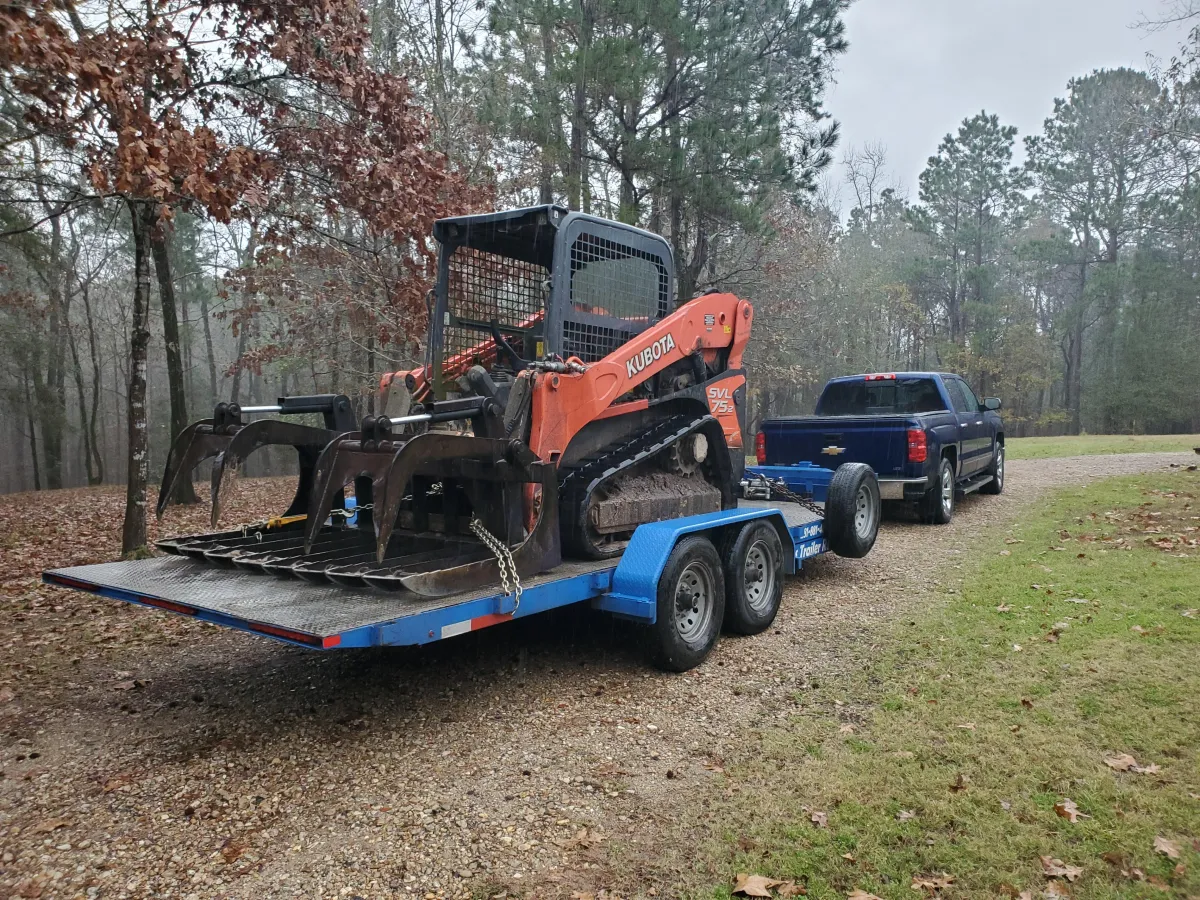 Blue tilt deck trailer thumbnail 2 - Hydraulic tilt trailer East Texas