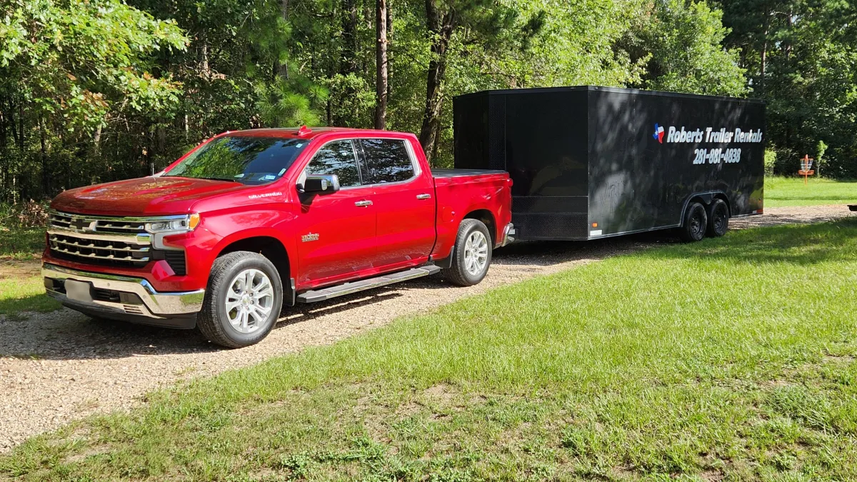 20ft Onyx enclosed cargo trailer rental Coldspring TX - 8000 lb weatherproof trailer with rear ramp door